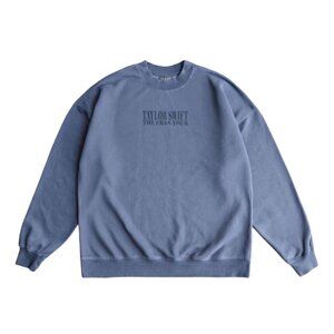 Taylor Swift | Eras Tour 2024 Official Merch Crewneck Blue Sweatshirt Exclusive
